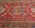 11 Feet Red Kazak Afghan Hand Knotted Wool Runner Rug